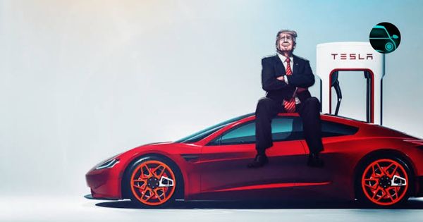 Donald Trump Tesla Roadster