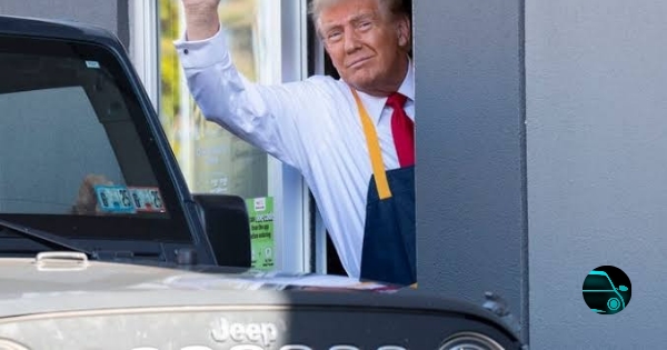 Trump at McDonald's Drive-Thru