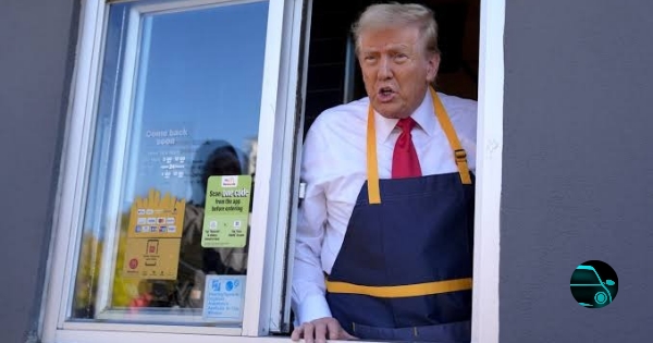 Trump at McDonald's Drive-Thru