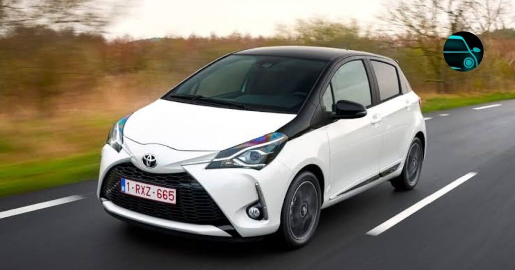 a white 2017 Toyota Yaris 1.0 on a road